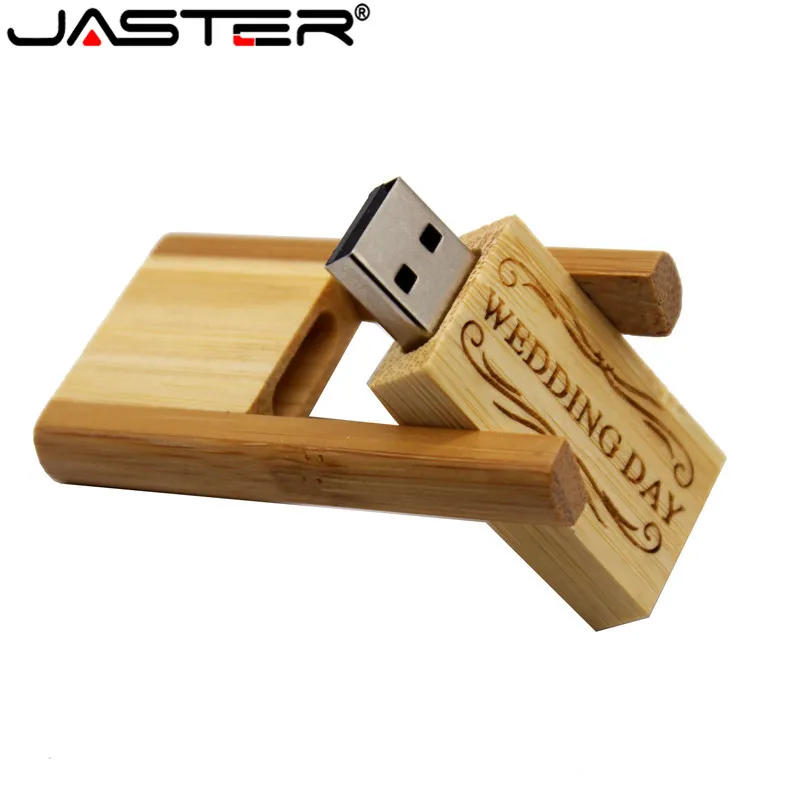 Usb флеш накопитель JASTER 3 цвета кленовый карбонизированный бамбук логотип печать