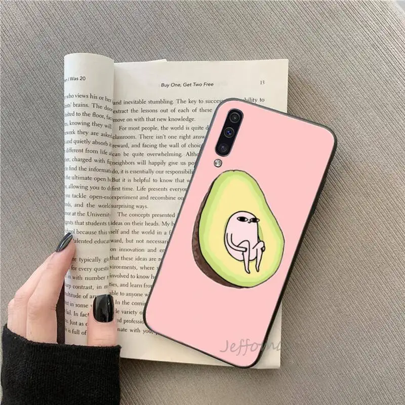 

Cute cartoon avocado Phone Case For Samsung galaxy S 7 8 9 10 20 edge A 6 10 20 30 50 51 70 note 10 plus Soft Silicone Funda
