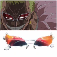 one piece donquixote doflamingo cosplay glasses anime pvc sunglasses funny christmas gift
