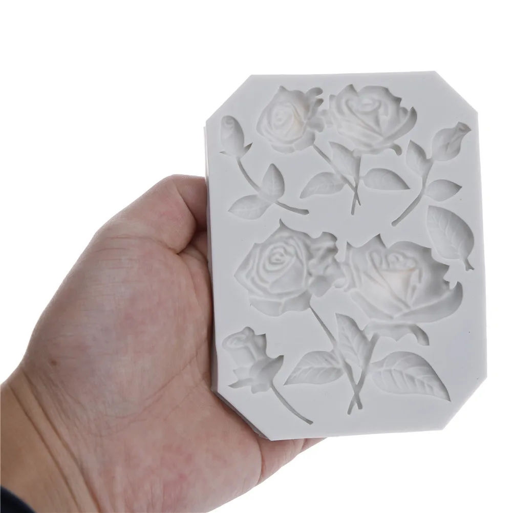 

Силиконовая форма в виде цветка розы шоколад мастика форма помадка в форме розы формы инструменты для украшения тортов из мастики