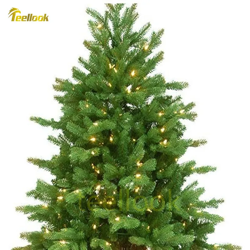Новогодняя Рождественская елка с листьями Teellook 1 2 м/3 0 м со светодиодными