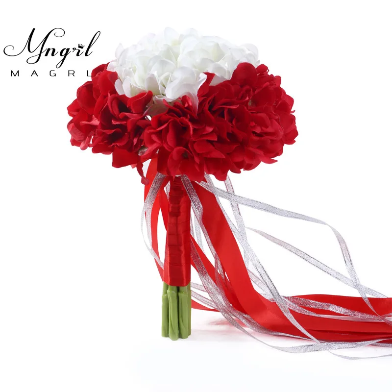 

MNGRL Wedding Accessories Bridal Bouquet Artificial Flower Bouquet 20cm*27cm 130g Luxurious And Beautiful White Bouquet