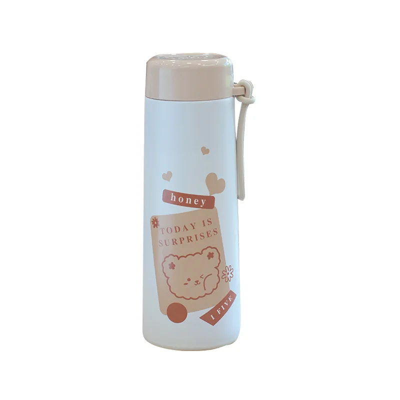 

Water Bottle Thermos Vacuum Insulated Stainless Steel Vacuum Flask Botella De Agua De Acero Inoxidable Portable Silicone Handle