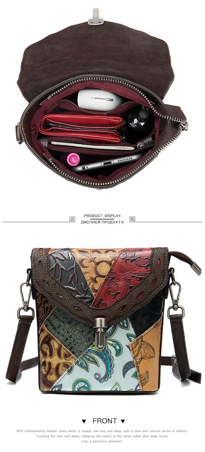 Модная роскошная женская сумочка MAHEU из натуральной кожи повседневная дорожная