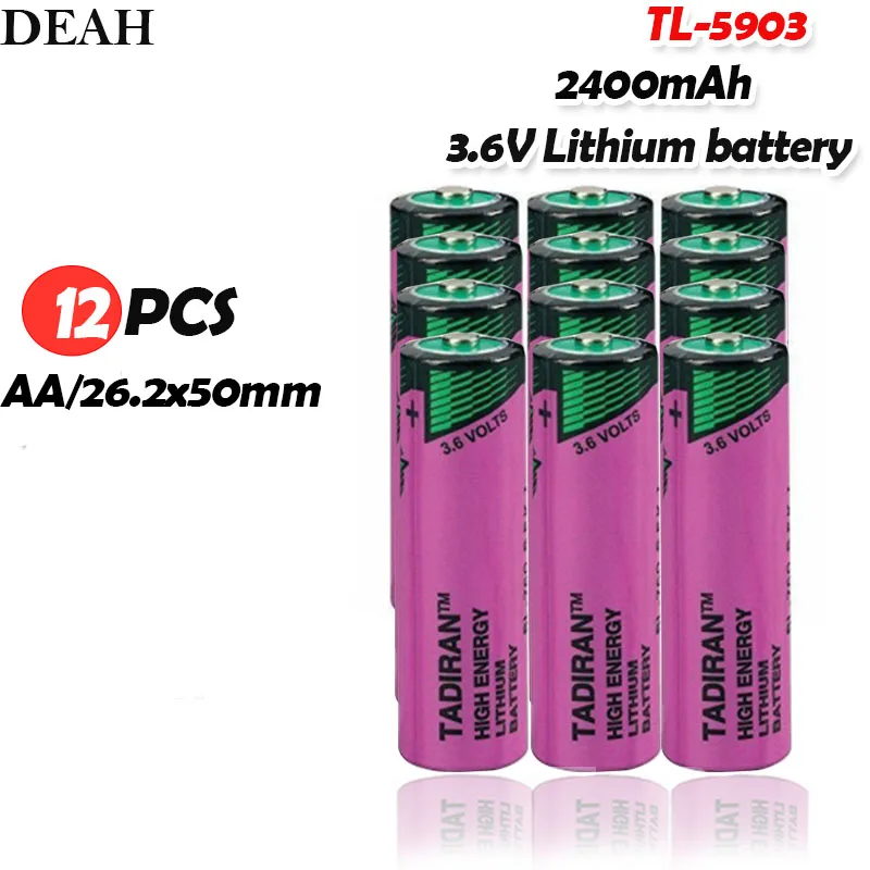 12 шт. TL 5903 ER14500 14505 3 6 V 2400mAh AA литиевая батарея PLC 14500 TL5903T SL 360 для первичной батареи с