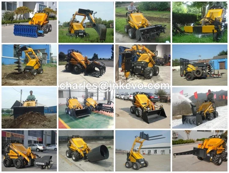 Дорожная уборочная машина небольшая садовая мини шина/гусеничный погрузчик с