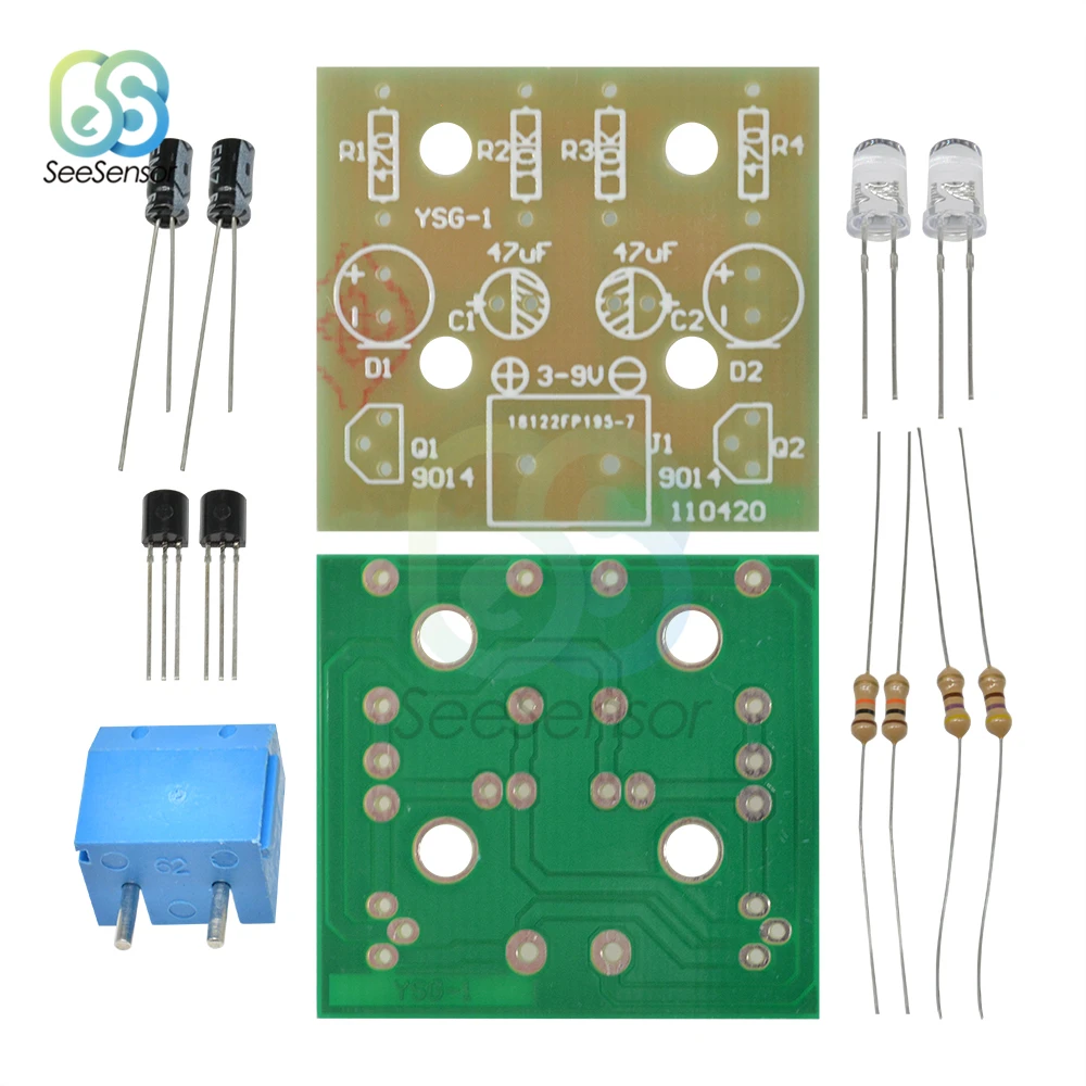 5 мм светодиодный простой модуль вспышки набор для самостоятельной сборки