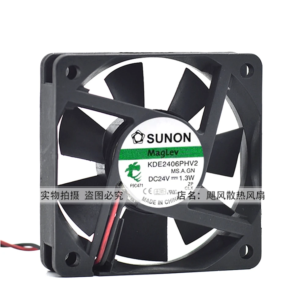 Оригинальные осевые Охлаждающие вентиляторы SUNON KDE2406PHV2 6015 60x60x15 мм DC 24 в 1 3 Вт maglev IPC