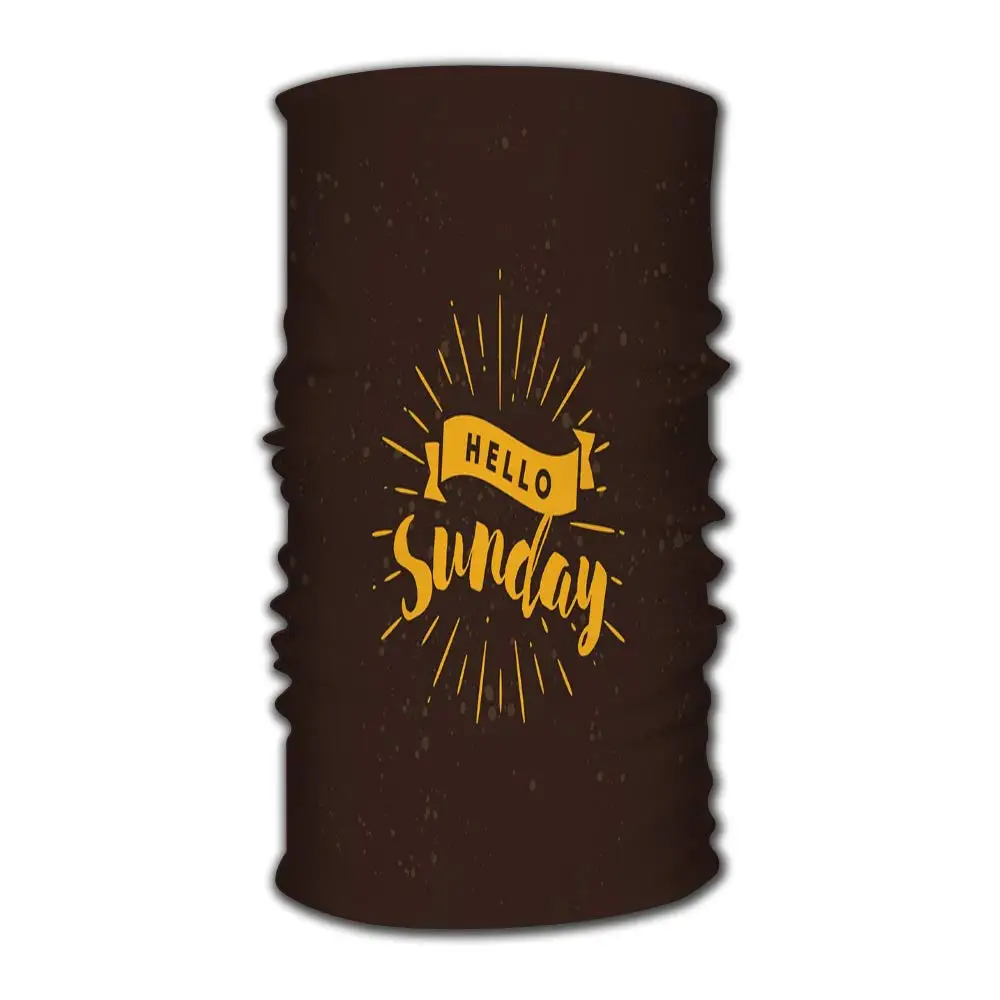 Повязка на голову YILINGER банданы календарь с надписью Hello Sunday многофункциональные