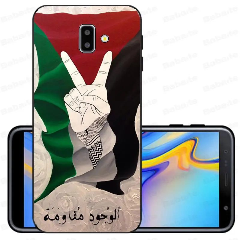 Чехол для galaxy j6 палестинский флаг ТПУ чехлы для мобильного телефона из мягкого силикона с крышкой для samsung galaxy j6 plus A6 A8 A9 A10 A30 A50 крышка