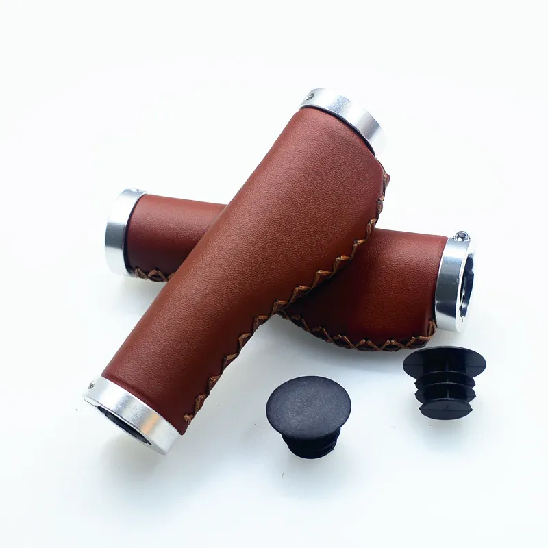 Велосипедные ручки из искусственной кожи в стиле ретро удобные и прочные