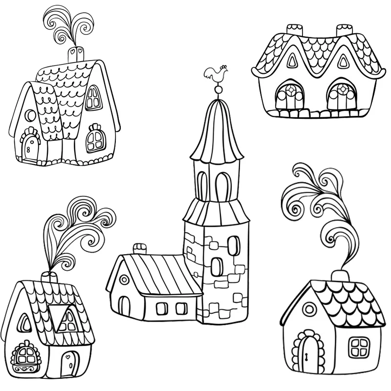 Прозрачные марки 2020 Новое прибытие дом Скрапбукинг штампы для фона карты делая