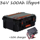 Водонепроницаемый е-байка 36В 100Ah Lifepo4 3,2 V Li-po батарей bms для 12С для 3000W рыбацких лодок Троллинг mortor Открытый Кемпинг + 10A Зарядное устройство