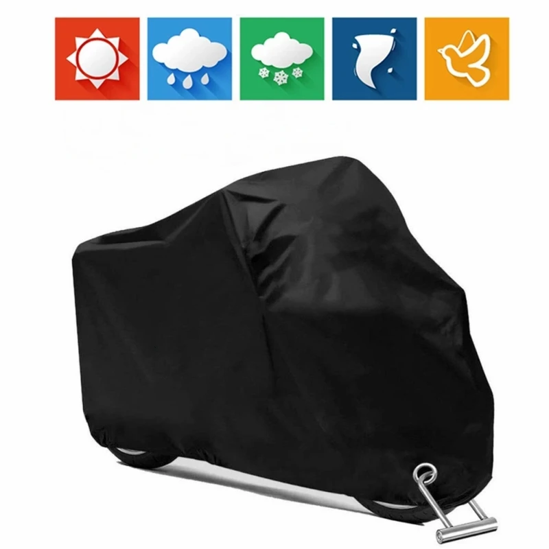 

Hot M-4XL Motorcycle Cover Uv Protector All Season Universal Bike Motor Cloth Lock Waterproof Rain Dustproof Motor Scooter Cover