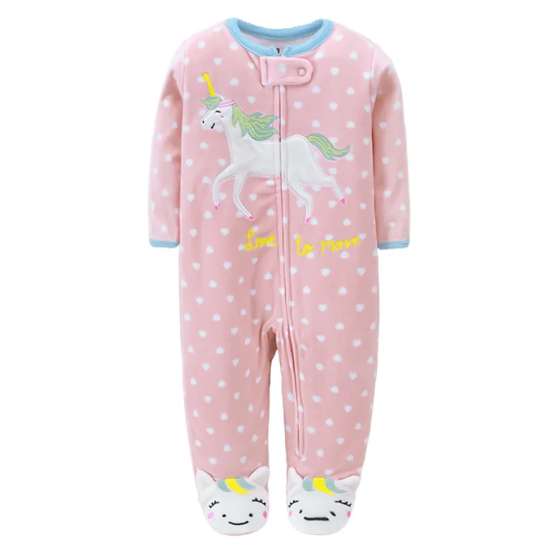 

2021 New Casual Baby Girls Rompers Fleece One Pieces Jumpsuits Soft Infant Rompers for Kids Newborn Baby Boys Rompers Clothes