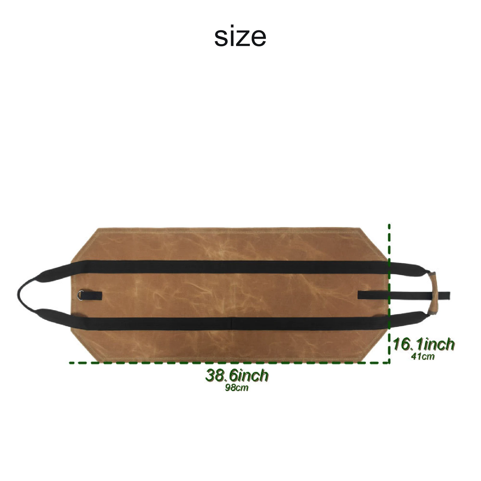 

Firewood Bag Large Capacity Dirt-proof Waxed Canvas Firewood Totes Holders for Wood Carrying