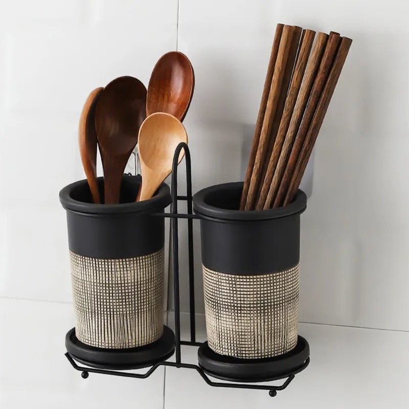 

Fashion Tableware Storage Rack Chopsticks Organizer Shelf Kitchen Creativity Accessories Supplies Home Fork Holder Spoon Stand