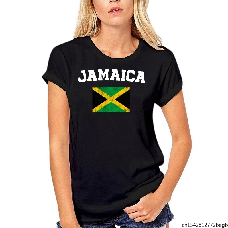 

Fitted Jamaican Flag Women's T Shirt