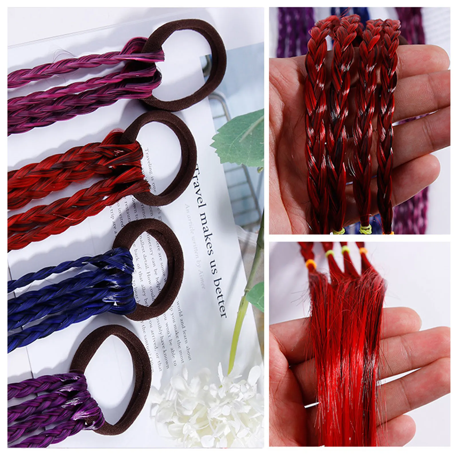 Рисунок 3 - разноцветный Плетеный удлинитель для хвоста