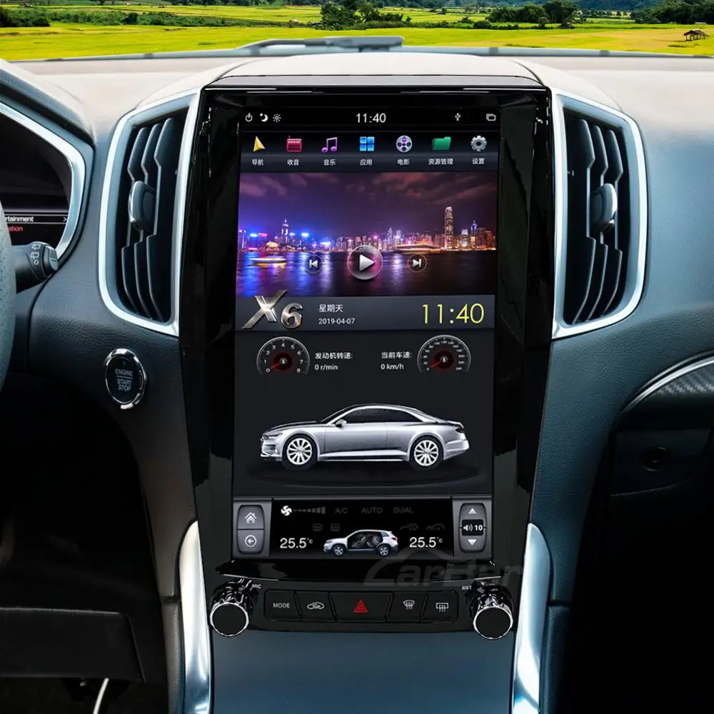 Carbar 13 6 &quotTesla Style вертикальный Android автомобильный DVD GPS Радио Навигация стерео