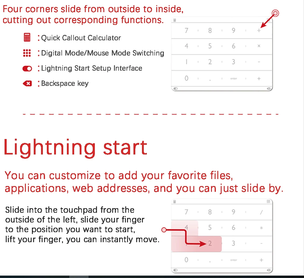 Ультратонкая Беспроводная интеллектуальная цифровая сенсорная клавиатура