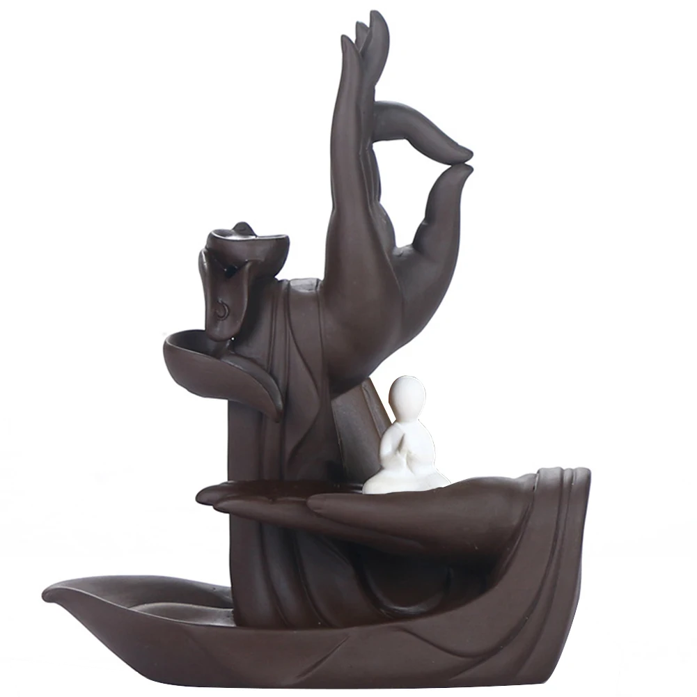 Подставка для ароматических палочек из фиолетовой глины домашний декор гостиной