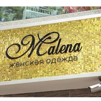 backdrop custom adverting sign shop window background glam shimmer wall wind activity board promotion brand logo sequin panel