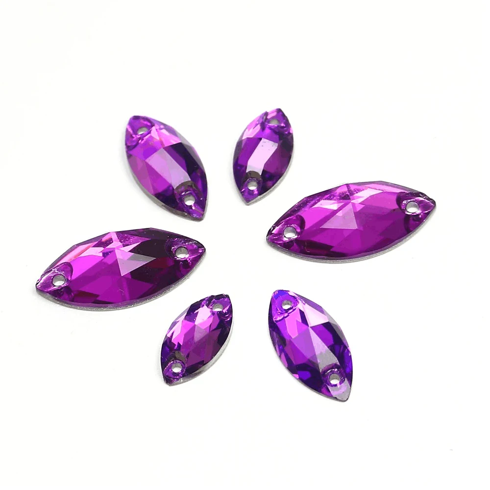 50 шт. кристаллическое Украшение конский глаз камень шить на Стразы 2 отверстия