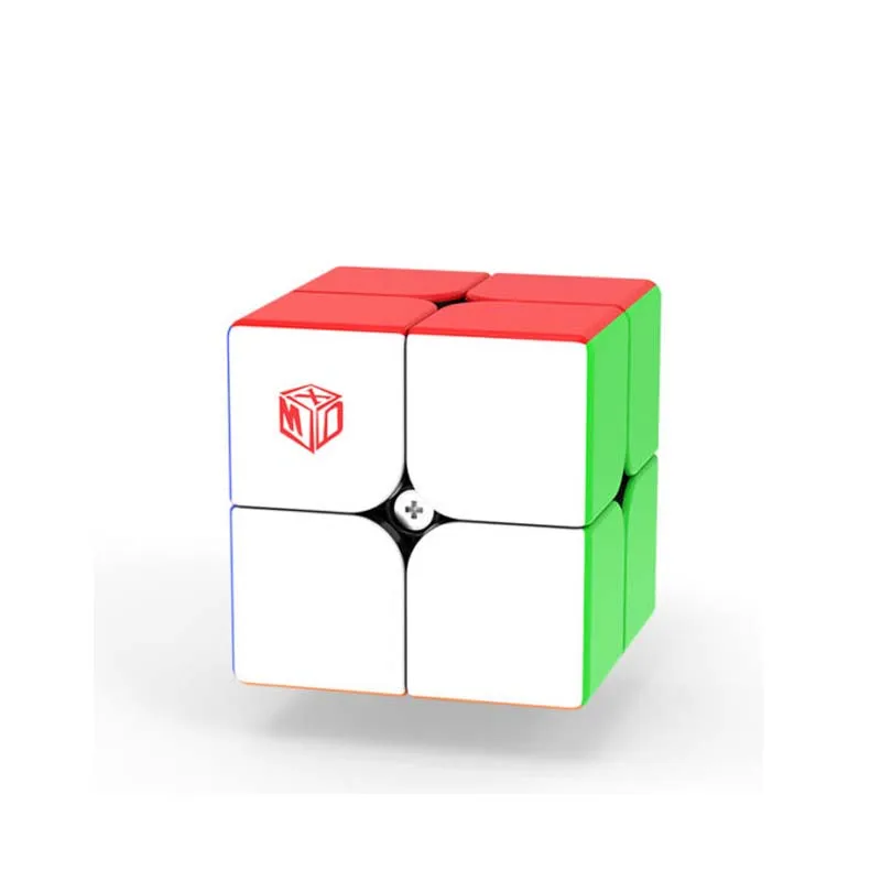 Qiyi X-MAN вспышка 2x2 Магнитный черный магический куб Mofangge 2x2x2 XMD Speed Cube 51 мм кубик без