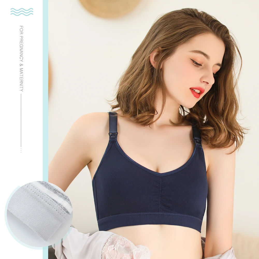 Одежда для беременных Бюстгальтер кормления хлопок и кормящих женщин без