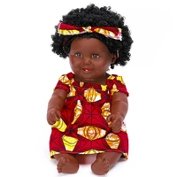 new arrival african black doll 50cm reborn baby dolls handmade silicone vinyl adorable girls cute realistic baby dolls kids gift