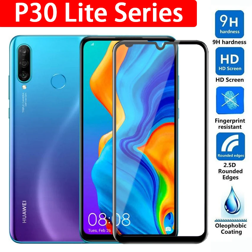 Защитная пленка на экран для Huawei P30, P30, P20 pro, P30 Lite, P30 Lite, закаленное стекло