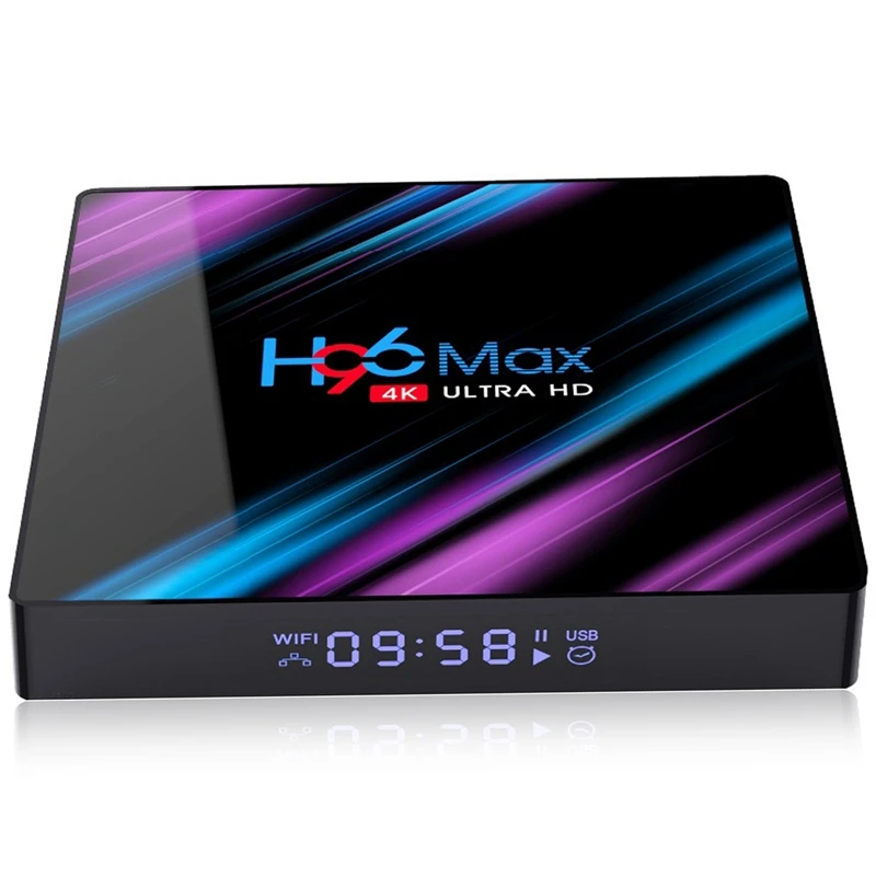 Android 9 0 H96 Max 3318 ТВ-приставка 2 4G/5G Wifi Rk3318 четырехъядерный Bt4.0 H96Max 4G 64G Мини-приставка