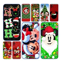 for xiaomi redmi note 4 4x 5a 5 6 7 8t 8 9t 9s 9 10 10s prime pro max soft tpu christmas mickey minnie transparent phone case