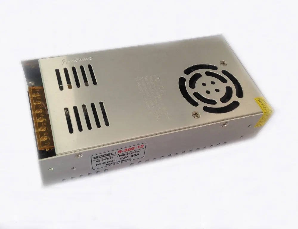 

Switching Power Supply Driver 12V 30A 360W for LED Strip AC 100-240Vs Aluminum 4pcs/lot