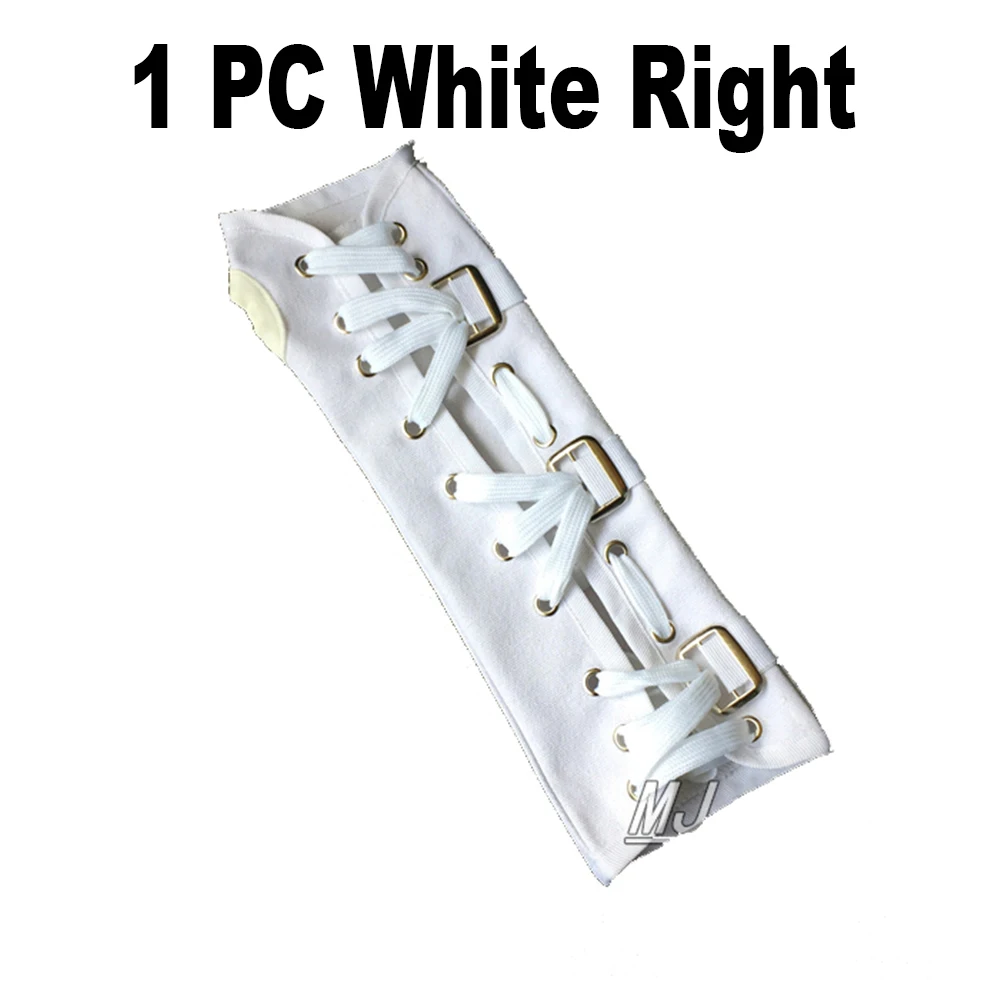 White Right (1pc) MJ Майкл Джексон белый и черный нарукавники варенья черный белый BAD белые перчатки вечерние рукава Косплей имитация сиампле стиль опора - Color: White Right (1pc)