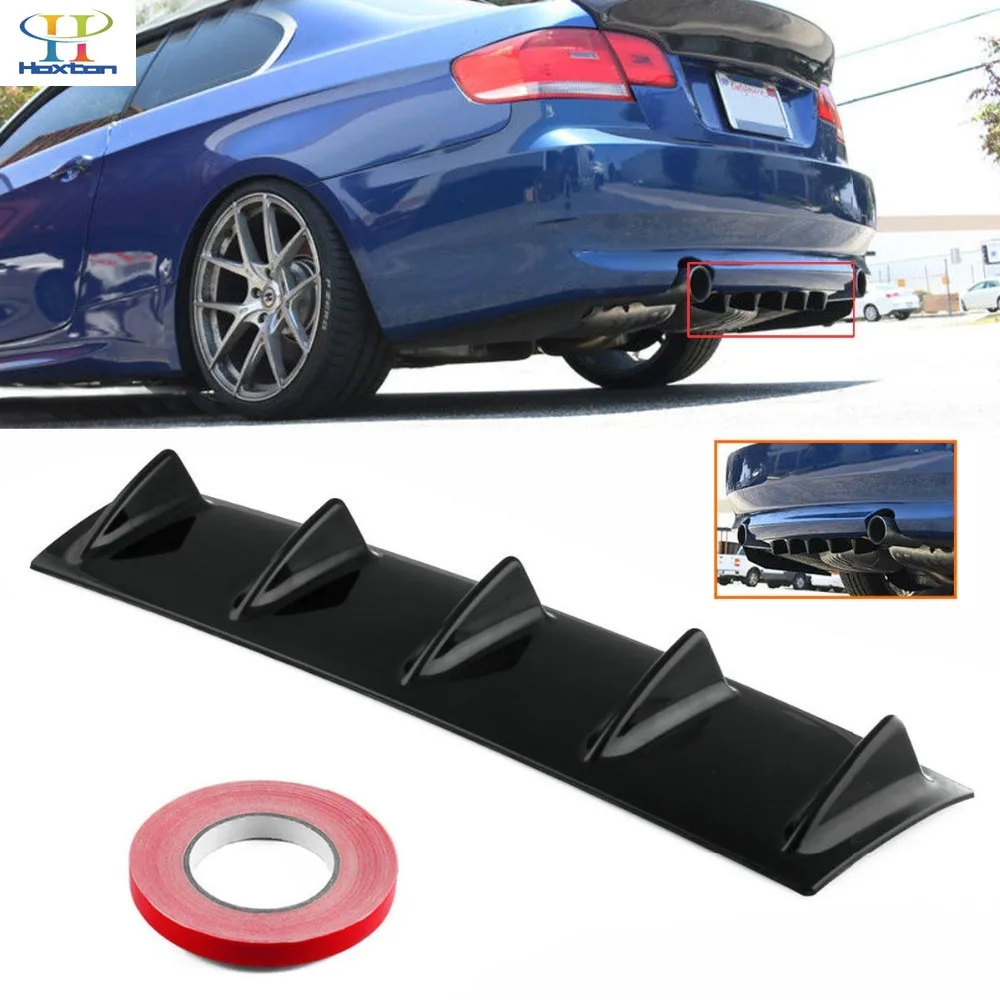 Универсальный автомобильный диффузор губа на задний бампер 5/3 плавник блеск