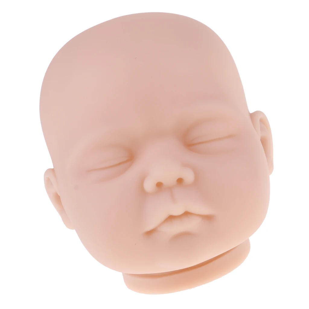 

Unpainted 22" Reborn Soft Silicone Head Sculpt Baby Doll Mold DIY Making #2