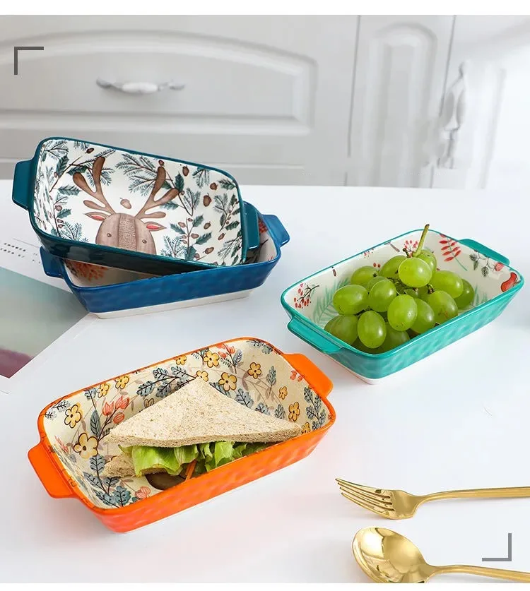 

"Fairytale Forest ver3" Cute Dishes Dinner Plates Set Platter Tray Home Restaurant Dinnerware Tableware