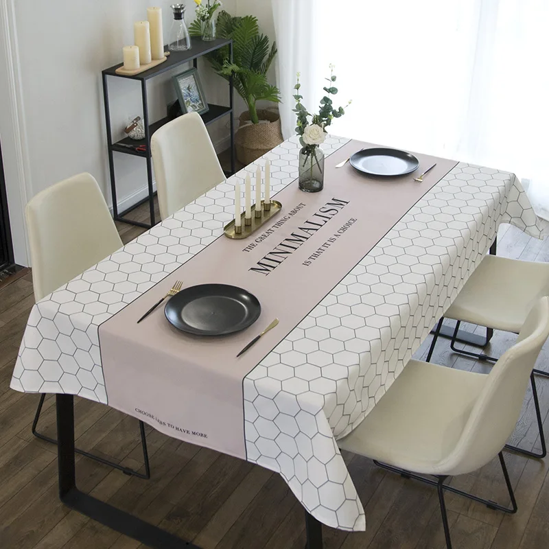 Влагостойкая скатерть маслостойкая Скатерть Толстая прямоугольная свадьба стол