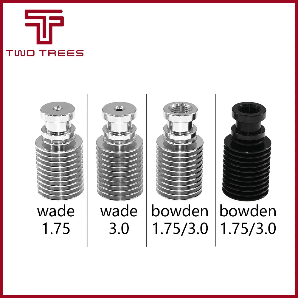 Новейшая Улучшенная прямая нить радиатора для 1 75 мм и 3 0 3D V6 J head экструдер