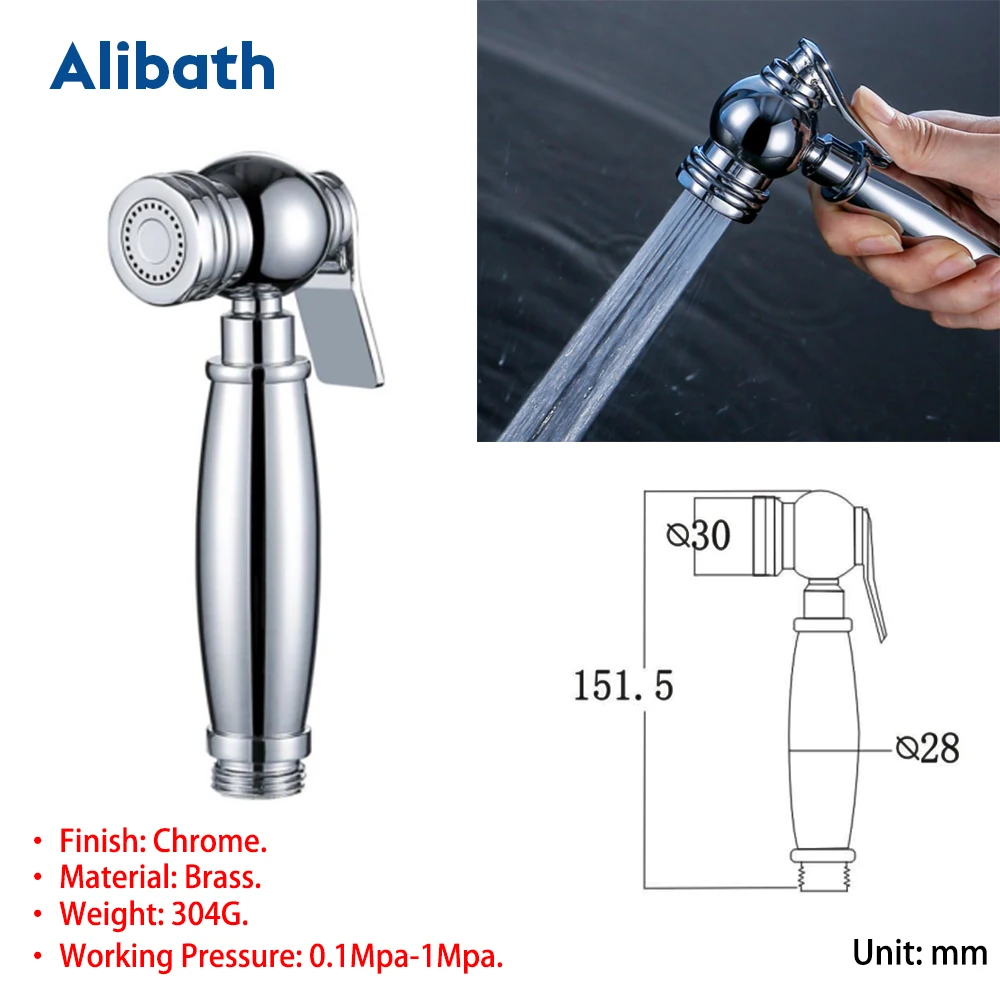 Туалет Shattaf очистка Биде опрыскиватель набор ручной легко установить ABS Pet Душ