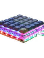 25keys macro keyboard kit programming keypad rgb backlight hot swap mechanical keyboard setting no keycap
