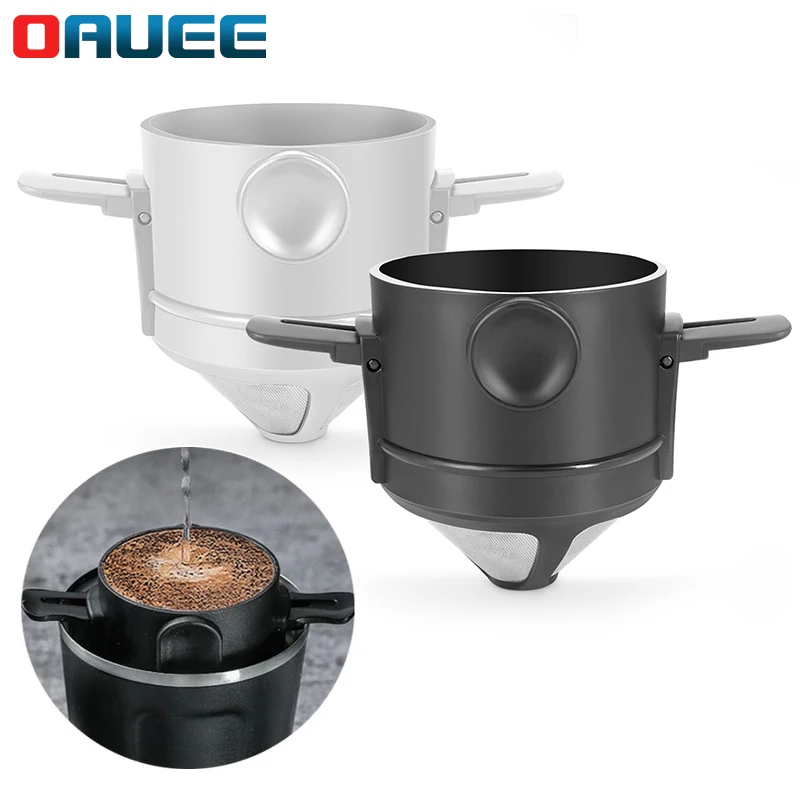 

Coffee Funnel Dripper Coffee Portable Coffee Filters Stainless Steel Easy Clean Reusable Drip Coffee Funnel Coffee Brewing Tools