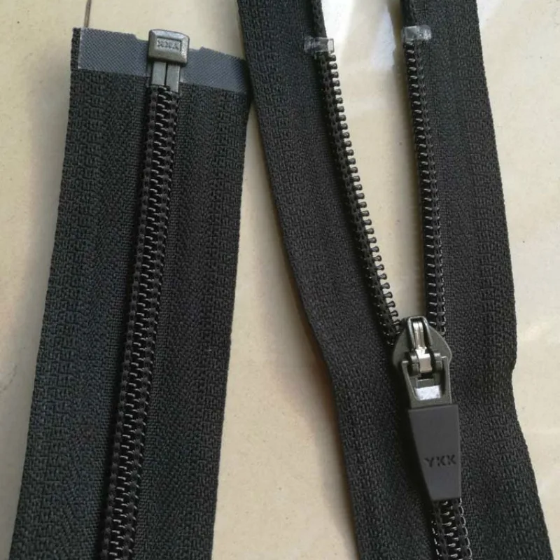10 шт./лот Ykk нейлоновая молния #5 кожаный слайдер черный темно-синий открытый конец