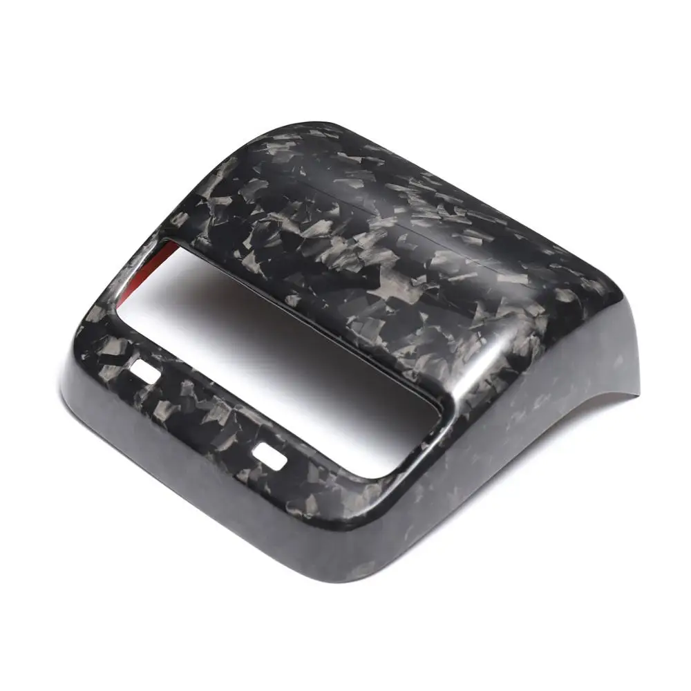 

LUCKEASY Forged marble texture carbon fiber rear air-conditioning outlet for Tesla Model3 modelY 2017-2019 interior modification