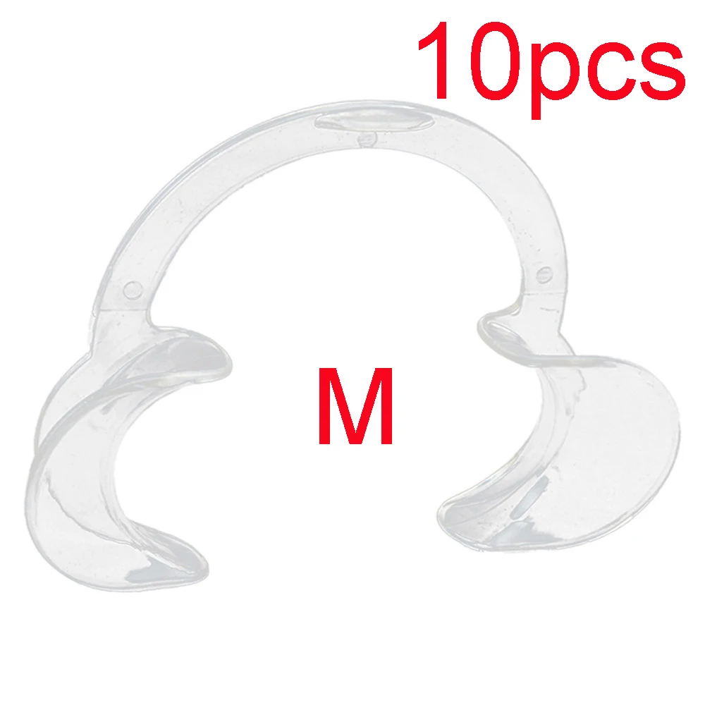 10 pcs Transparent M 20pcs C Форма роторасширитель рот кляп стоматологические инструменты для щек Ретрактор рот Рассекатель губы ротовой роторасширитель для чистки стоматологические материалы - Цвет: 10 pcs Transparent M