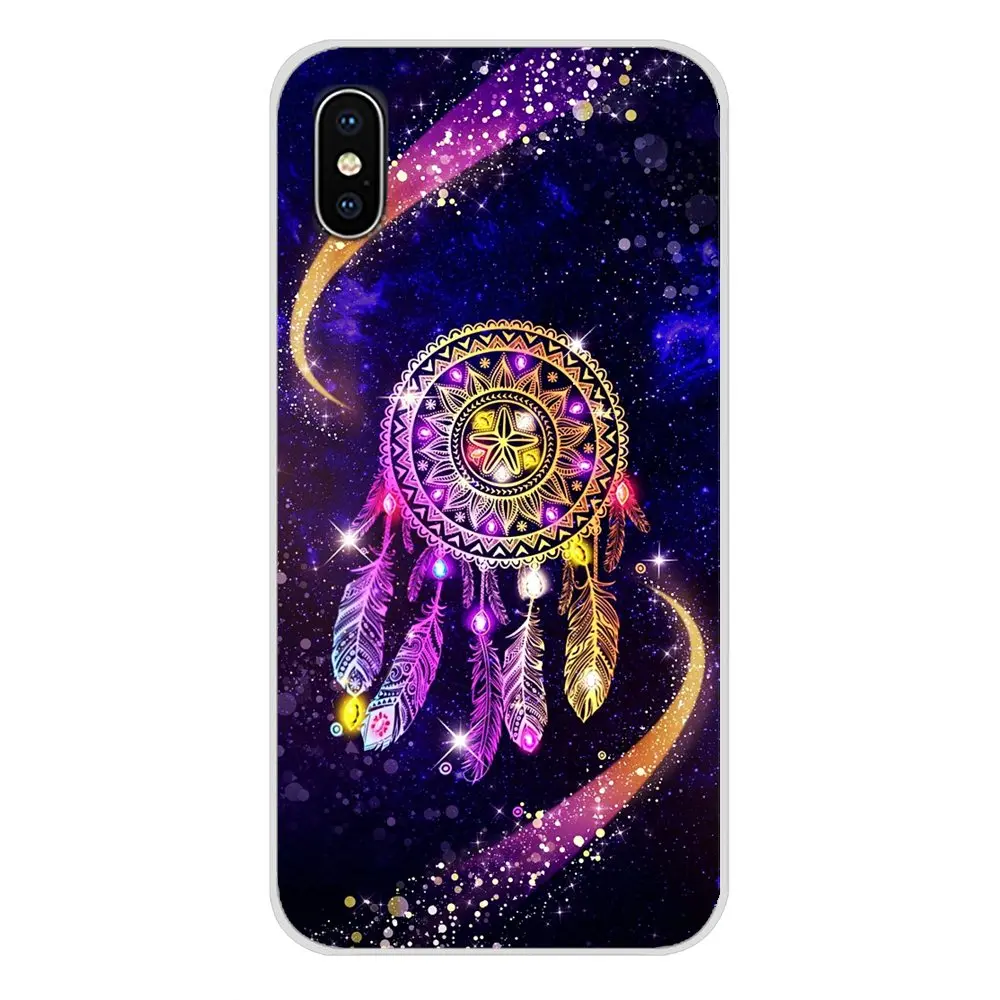 Синий золотой чехол с изображением цветка мандалы мечта castcher мягкий TPU для Apple iPhone