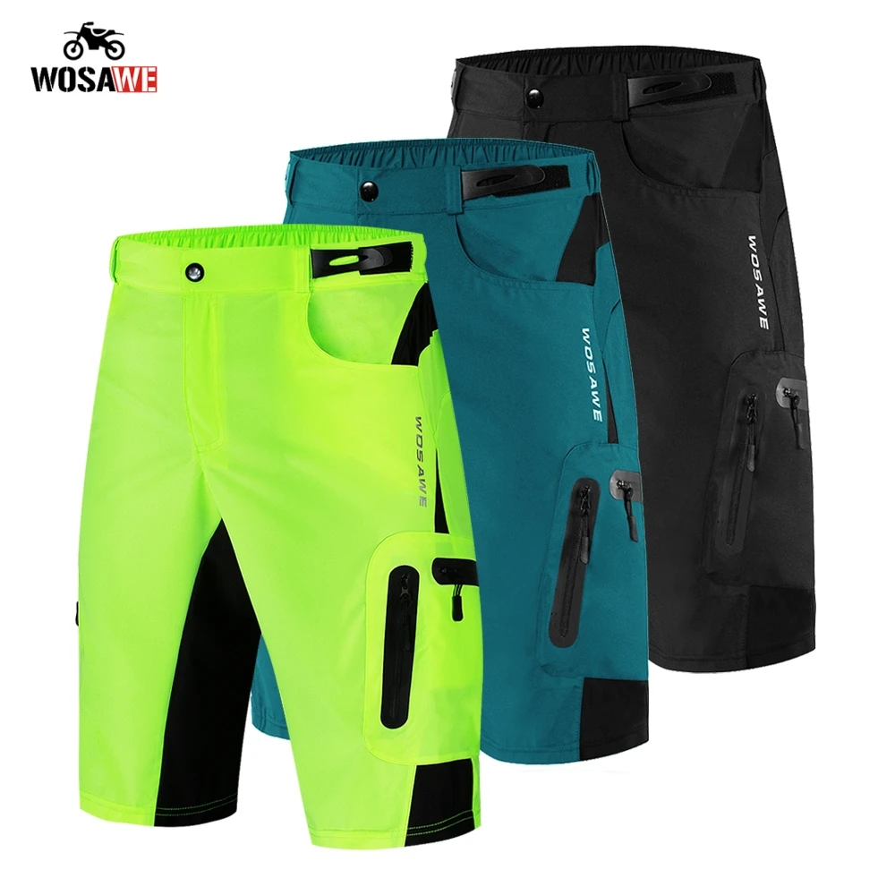 Мужские мотоциклетные шорты WOSAWE водонепроницаемые свободные для езды на