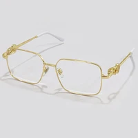New Square Glasses Frame Women Brand Designer Alloy Eyeglasses Female Optical Glasses Frame